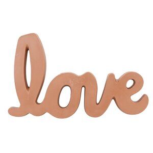 Love VTG Wall Hanging Decor Sign Brown 1976 HODA USA Plastic 10"x7" Retro #1